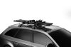 Ski Holder, roof rack SnowPack L, 6-le suusapaarile (75cm), must