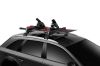 Ski Holder, roof rack SnowPack L, 6-le suusapaarile (75cm), must