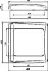 Sunroof Vent Manual, valge (ava suurus 400x400mm)