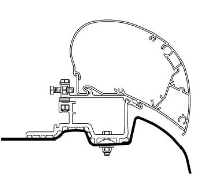 Mounting Set, roof rack lisatarvik OM308073-le (L3 ja L4 pikkusele)