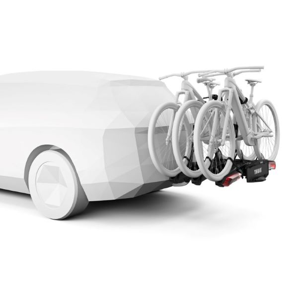 Bike Rack, trailer hitch carrier Epos 3 (3 rattale, 13pin)