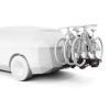 Bike Rack, trailer hitch carrier Epos 3 (3 rattale, 13pin)
