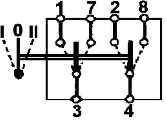 Switch I-0-II 24V,8A