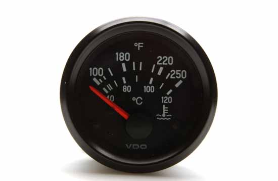 Gauge, coolant temperature 12V 52mm  100 - 250 °F + 40-120°C