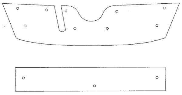 Trim/Protective Strip, radiator grille Skoda Octavia Scout 2010-2014