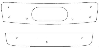 Trim/Protective Strip, radiator grille Audi A4 2001-2004
