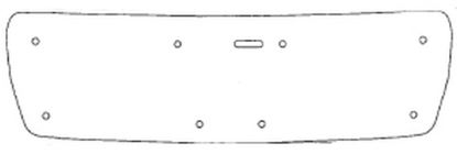 Trim/Protective Strip, radiator grille MB E 1995-1999