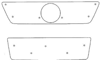 Trim/Protective Strip, radiator grille VW Caddy 2005-2010 (ei MAXI)