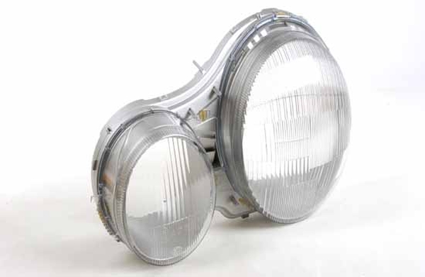 Diffusing Lens, headlight koos raamiga MB W210 vas. - RT