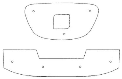 Trim/Protective Strip, radiator grille Seat Leon 2008-2010