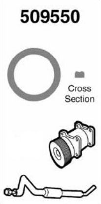 Seal, coolant tube O-rõngas, nr 8, sisem 11mm, pakk 20tk.
