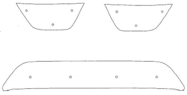 Trim/Protective Strip, radiator grille Mitsubishi Outlander 2007-2010