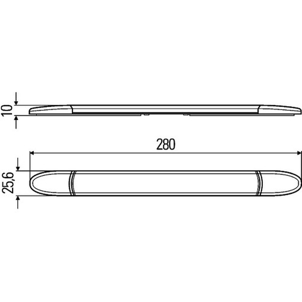 Interior Light LED 12V 280x26x10mm
