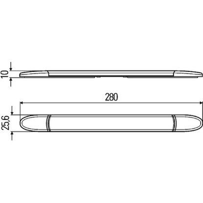 Interior Light LED 12V 280x26x10mm