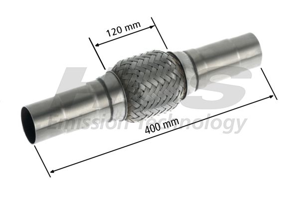 Flex Hose, exhaust system 50/52/55x400mm astmega keevitatud otstega