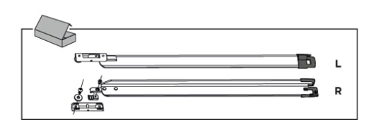 Mounting Set, roof rack Tension Arm Set TO 5200 V2