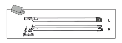 Mounting Set, roof rack Tension Arm Set TO 5200 V2