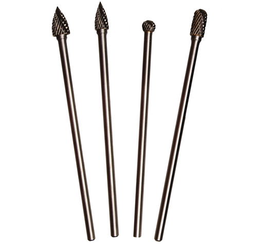 Cutter Set 4-piece HSS Milling Cutter Set, extra long