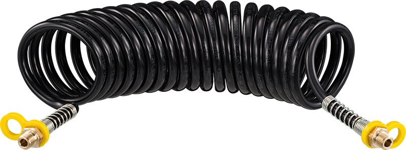 Connector Cable, trailer Suruõhu spiraalvoolik M16x1,5 ISA, 4m, kollane