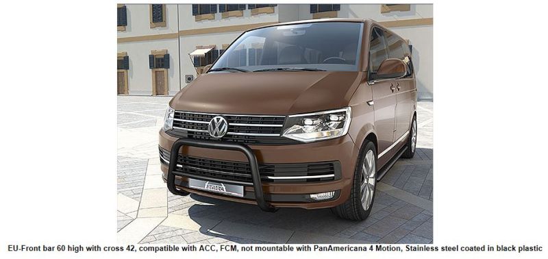 Frontal Protection Bar VW T6 15-19 60mm+42mm MUST