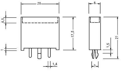 Fuse Holder lapikkaitsmele trükkplaadile