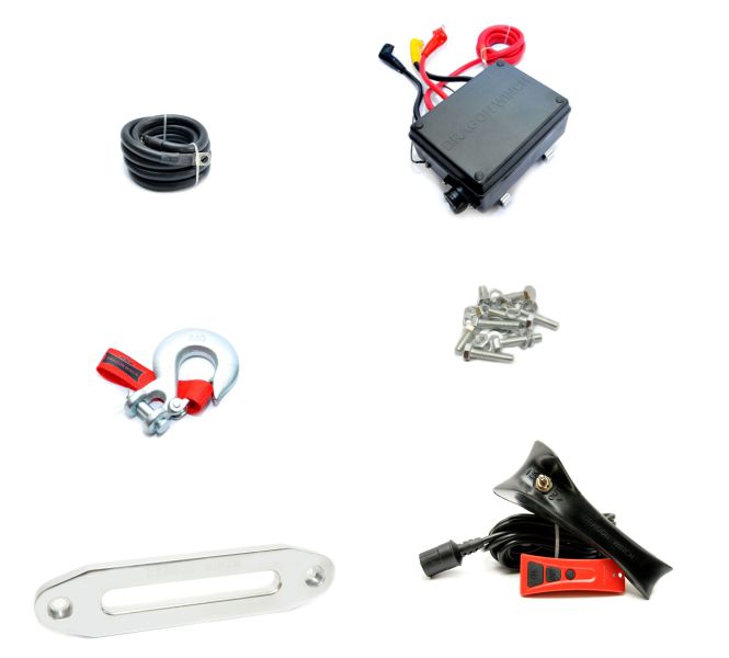 Wire Rope Winch DWM 12000 HD S, 12V 12000 lbs (5443 kg) - nööriga