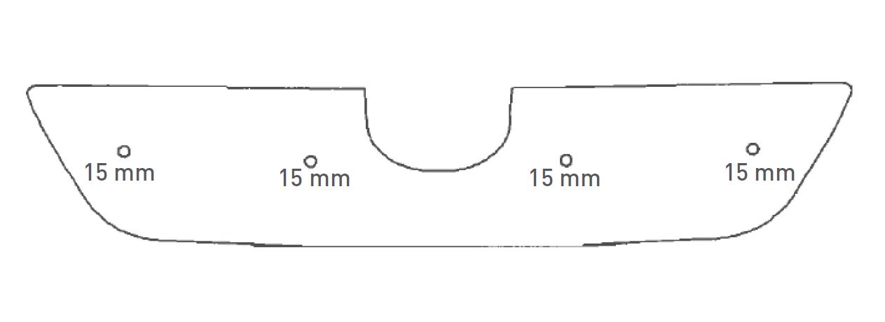 Trim/Protective Strip, radiator grille Toyota Corolla 02-04 (ei HB)