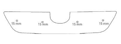 Trim/Protective Strip, radiator grille Toyota Corolla 02-04 (ei HB)