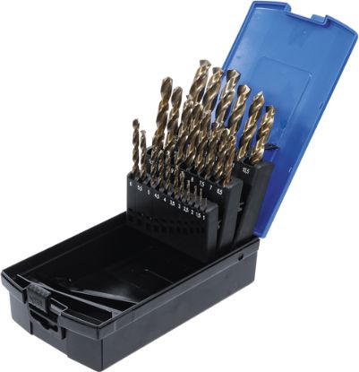 Twist Drill Bit Set 26-piece Twist Drill Set, HSS-G M35 Cobalt Steel,