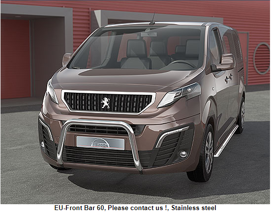 Frontal Protection Bar Peugeot Expert/Traveller 16- (ka 19-) 60mm