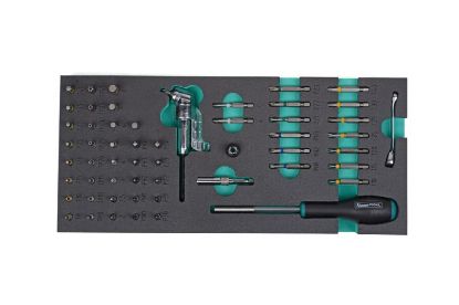 Tool Trolley sisu, otsakute ja adapterite komplekt 55 osa