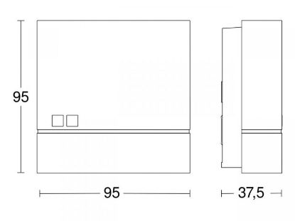 Twilight sensor Hämaralüliti Steinel NM Q max 1KW 1-75LX IP54 BL