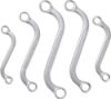 Double Ring Spanner Set 5-piece S-type Ring Spanner Set, 10x11-18x19 mm