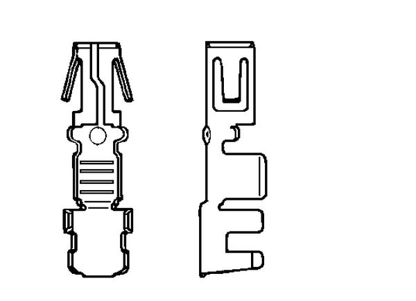 Terminal, electric universal parts RAM 100tk