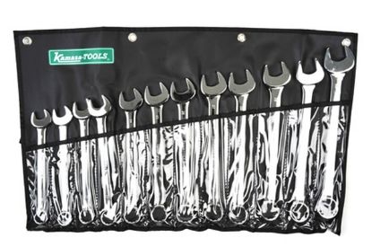 Ring-/Open End Spanner kompl, 8-19 mm rullis