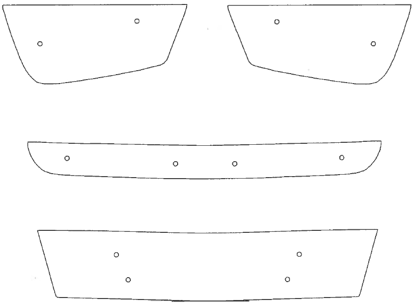 Trim/Protective Strip, radiator grille Renault Trafic 2010-2014