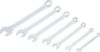Spanner Set, ring/open ended 7-piece Combination Spanner Set, 6 - 17 mm