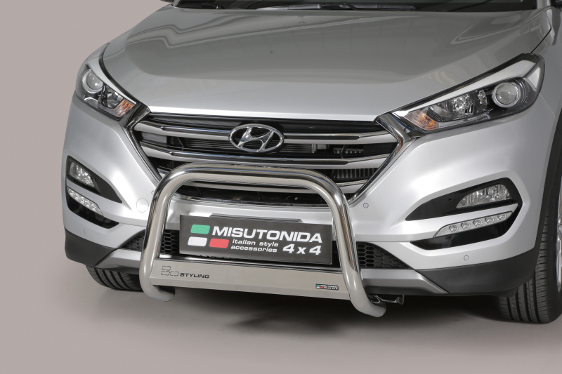 Frontal Protection Bar Hyundai Tucson 15- 63mm (A), logoga