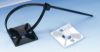 Cable Tie paigaldusplaat must, 100tk
