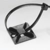 Cable Tie paigaldusplaat must, 100tk