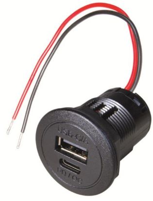 Socket USB  A + C, süsvispaigaldusega max 30W