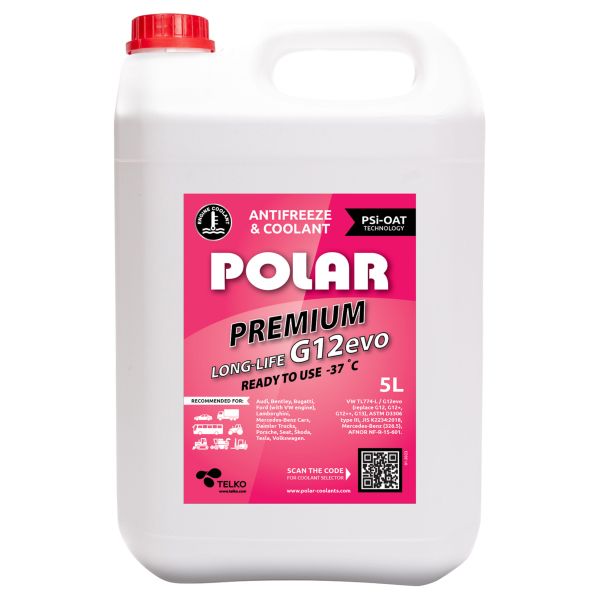 Antifreeze Premium Long-life G12EVO (G12+,G12++,G13) roosa 5L