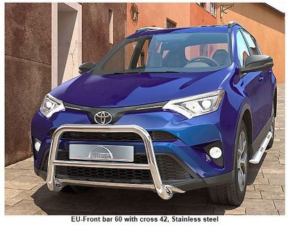 Frontal Protection Bar Toyota RAV4 16-19 60mm+42mm