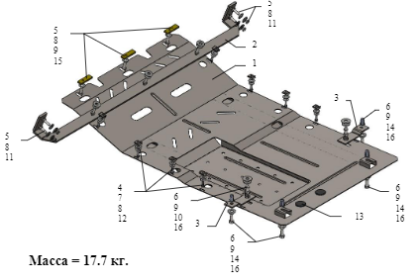 Underrun Protection Citroen Jumper/Fiat Ducato 2,3D 14-