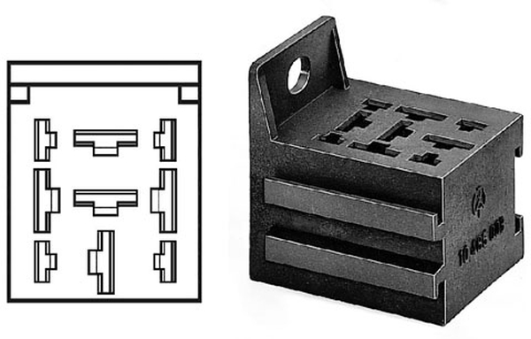 Relay Socket minireleele, 9-otsa