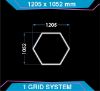 Hexagone T10 1HEX 54W 5400LM 1205x1052MM 860