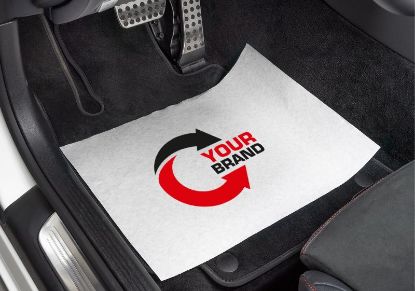 Hygiene protection film auto põrandale 500tk rullis 38x50cm krepp-paberist