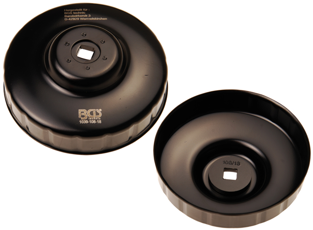 Oilflter Spanner End Cap Oil Filter Wrench 108 mm x 18 Grooves