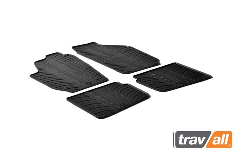 Non-skid Inset Mat SKODA ROOMSTER (2006-2015)(4P+FIX)