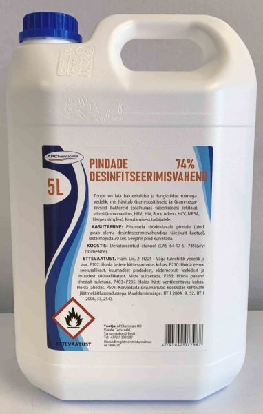 Disinfectant Pindade desinfitseerimisvahend (vedelik) 5L